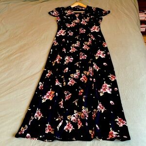 ZARA Buttoned Maxi Dress Size S
